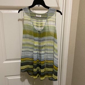 Calvin Klein sleeveless sheer top size L/XL